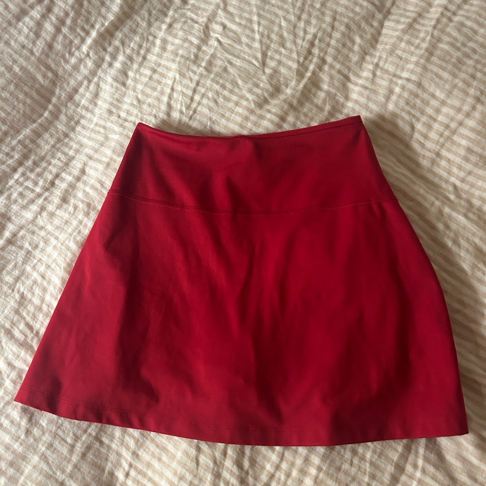 Girlfriend Collective Red tennis skirt
